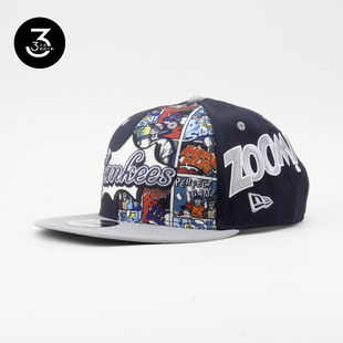 韩国代购NEWERA纽亦华MLB球员周末卡通涂鸦950平沿棒球帽NY洋基队