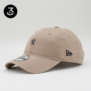 韩国代购 NEWERA纽亦华帽子940小标软顶男女LA鸭舌帽棒球帽卡其色