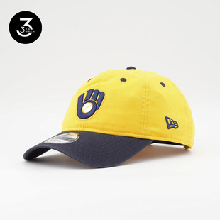 NEWERA纽亦华MLB球队940软顶可调节棒球帽密尔沃基酿酒人 韩国代购