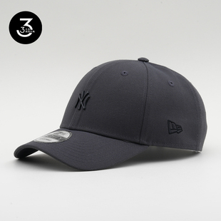 三三韩国NEWERA纽亦华夏防晒大头940硬顶金属小标NY棒球帽灰色