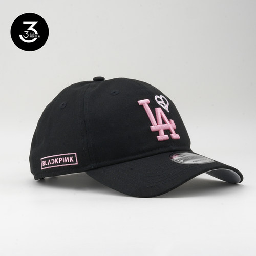 NEWERA X MLB X BLACKPINK 三方重磅联名920软顶棒球帽道奇LA黑色