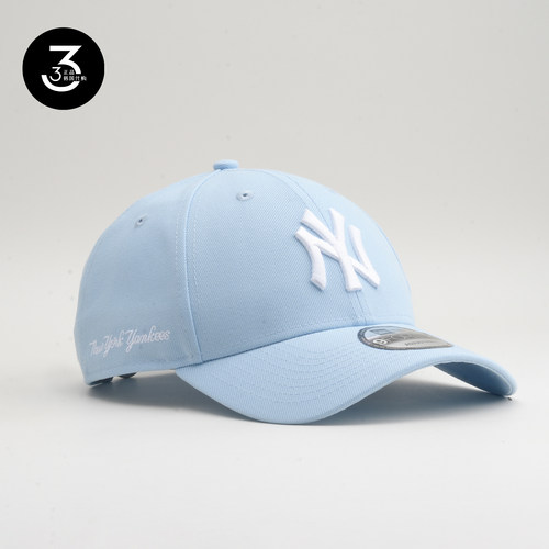 韩国代购NEWERA纽亦华940硬顶大标棒球帽大头围NY纽约扬基天蓝色
