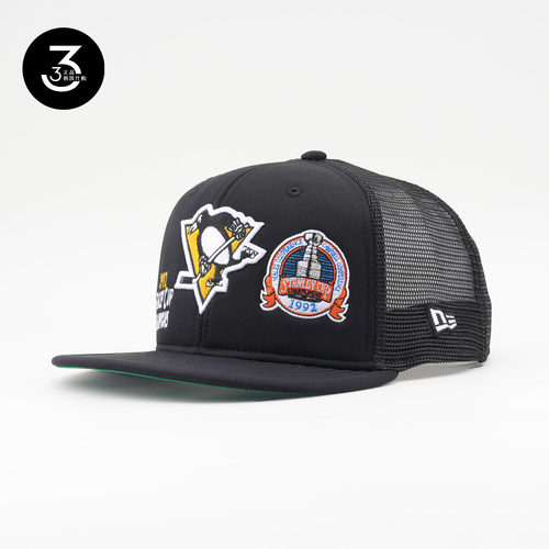 NHL底特律企鹅950平沿网眼棒球帽