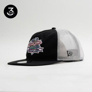 韩国代购 NEWERA纽亦华950平沿网眼可调节高尔夫棒球帽防晒遮阳黑