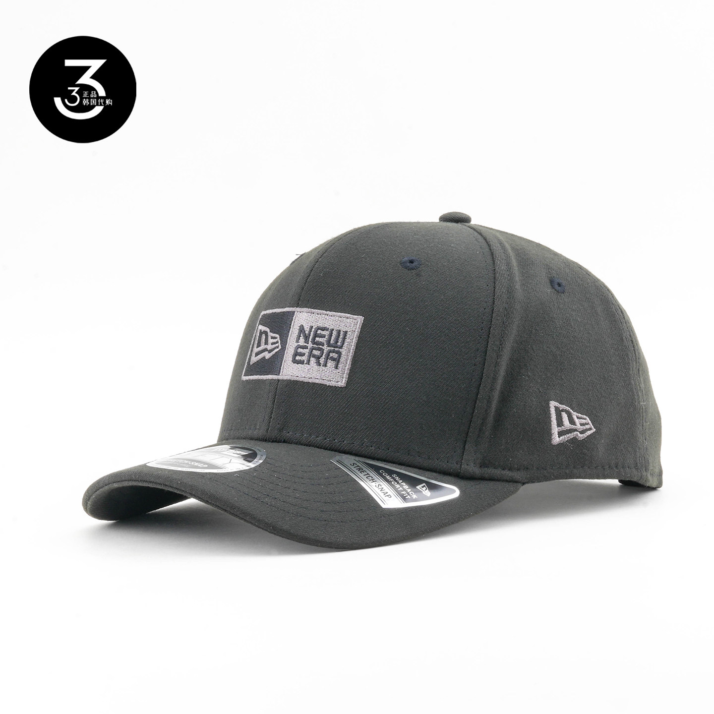 韩国代购NEWERA纽亦华防晒950SS弯沿硬顶大头围可调节棒球帽黑色