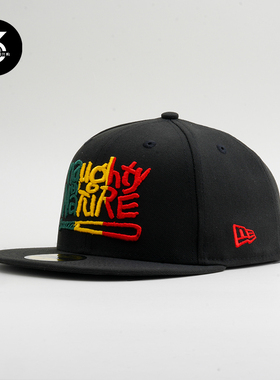 NEWERA X NAUGHTY BY NATURE美国说唱组合联名5950平沿棒球帽黑色