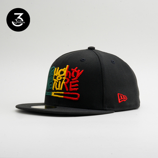 NEWERA NAUGHTY NATURE美国说唱组合联名5950平沿棒球帽黑色
