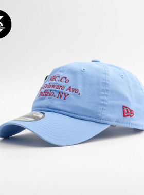 韩国代购NEWERA纽亦华nec小字母小头围920软顶可调节棒球帽天蓝色