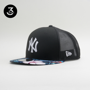 韩国代购NEWERA纽亦华帽子热带花卉系列950平沿网眼可调节棒球帽