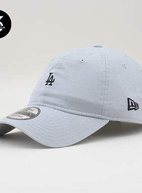 韩国代购NEWERA纽亦华帽子940小标软顶男女LA鸭舌帽棒球帽灰蓝色