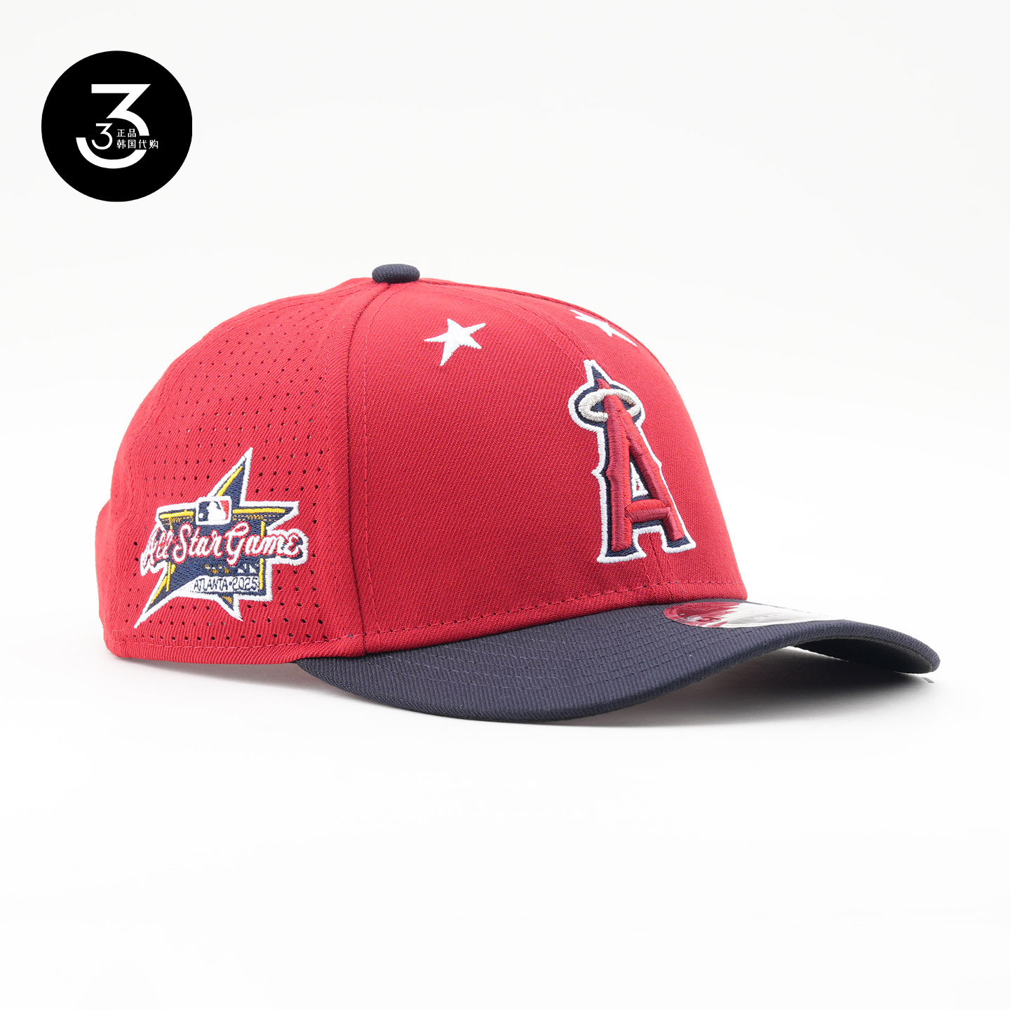美国代购NEWERA纽亦华MLB全明星940硬顶网眼棒球帽红A洛杉矶天使