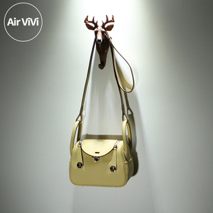 【Airvivi高端】17C35-迷你琳迪包小鸡黄TC皮真皮女包小包斜挎包