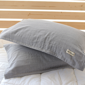 纯棉纱布枕巾条纹枕巾加大特价柔软全棉情侣亲肤枕头巾一对装包邮