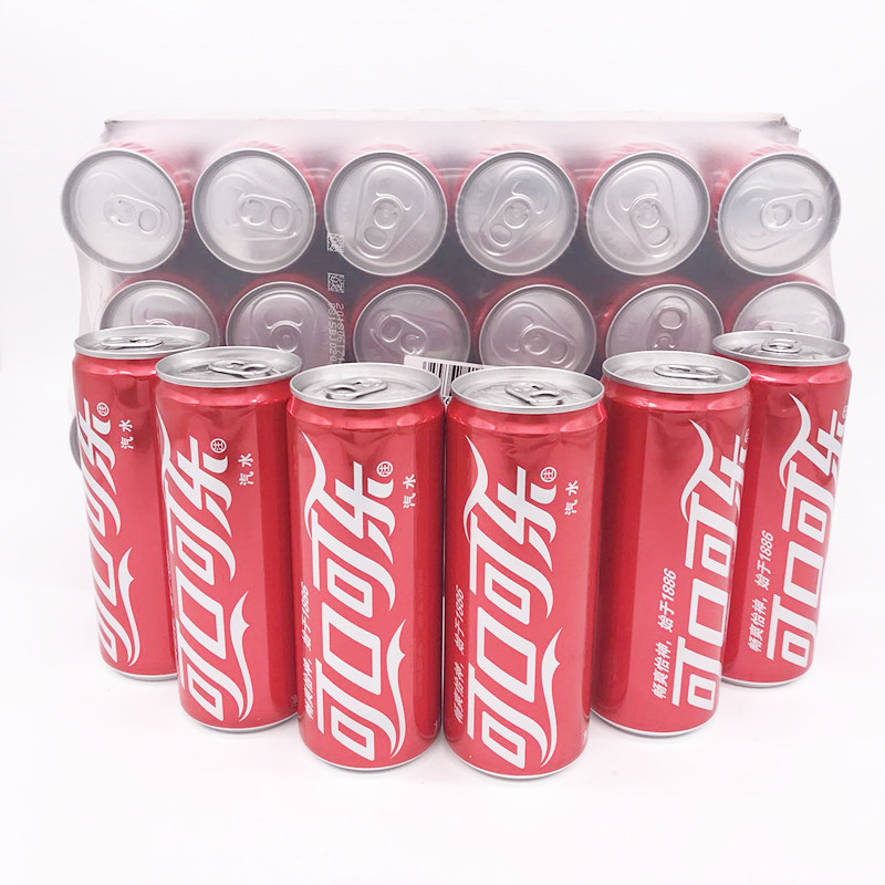 可口可乐饮料汽水330ml*12/24听 可乐汽水细高罐 摩登罐 北京包邮