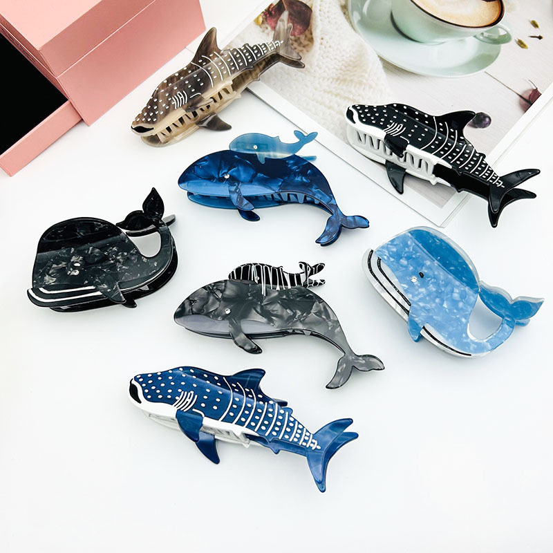 新款海洋系列醋酸海豚抓夹小众个性鲨鱼发夹可爱母子海豚发抓跨境,饰品/流行首饰/时尚饰品新,民族风发饰,淘宝优惠券,粉丝福利购,淘宝优惠卷