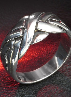 海饶2023欧美跨境个性新款线条缠绕男女通用聚会、派对高雅戒指