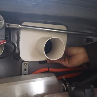 福田卡文乐福风景i7i9柴暖进风口连接异形件天圆地方7.3cm风改装