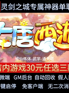 传奇单机电脑版大唐西游单职业灵剑之城专属假人GM后台微端联机