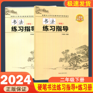 2024新版 硬笔书法练习指导练习册二年级下册许晓俊同步练习册专项训练铅笔钢笔硬笔楷书书法写字练字贴浙江摄影出版 社