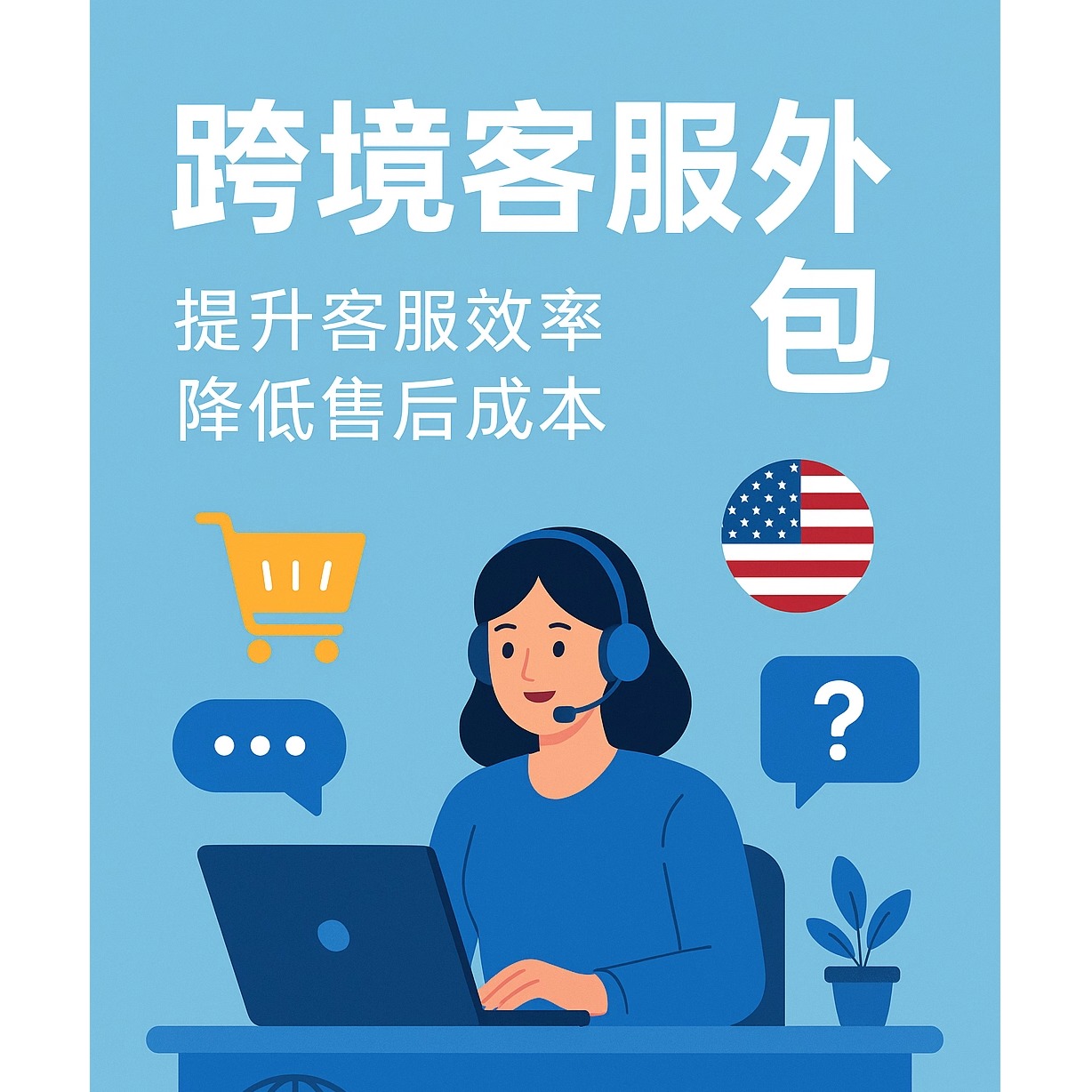 跨境客服外包速卖通/Shop/独立站