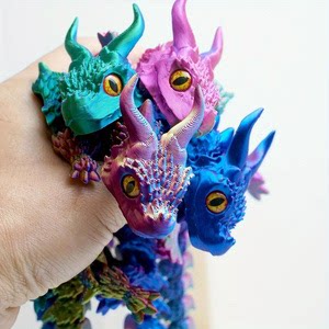 3D打印飞龙多关节可动解压玩具