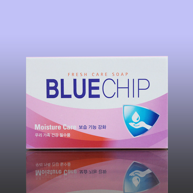 韩国进口正品 爱敬Blue Chip 杏仁油香皂温和保湿清新淡雅100g
