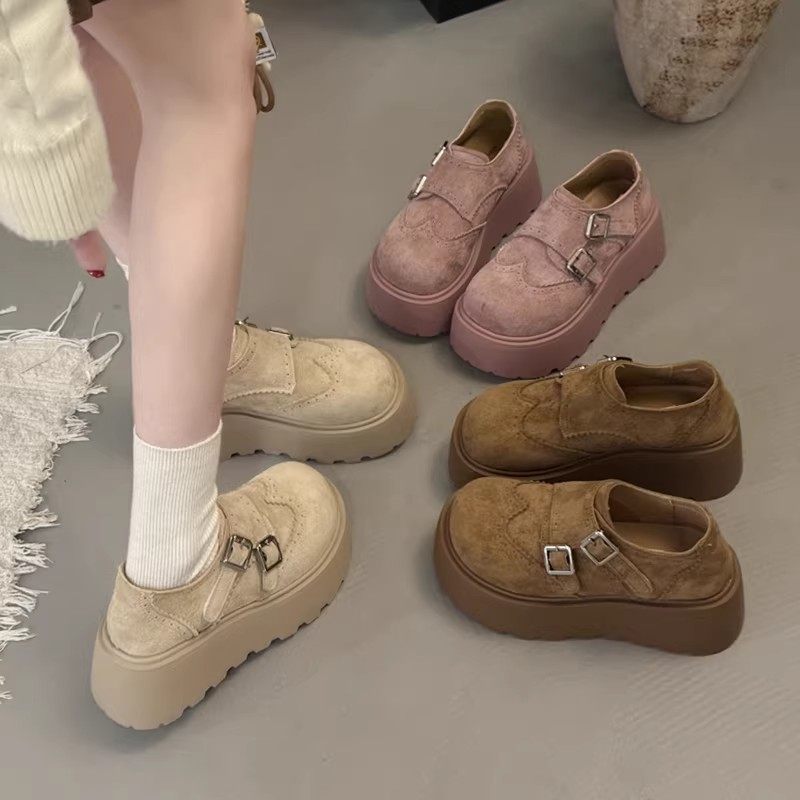 日本GP松糕厚底全包勃肯鞋女2026春季新款一脚蹬单鞋小个子乐福鞋,女鞋,勃肯鞋/软木鞋,淘宝优惠券,粉丝福利购,淘宝优惠卷