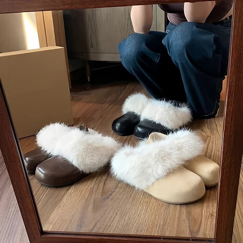 日本GP真皮厚底一脚蹬勃肯鞋女外穿冬季新款懒人加绒毛毛棉拖鞋潮,女鞋,勃肯鞋/软木鞋,淘宝优惠券,粉丝福利购,淘宝优惠卷