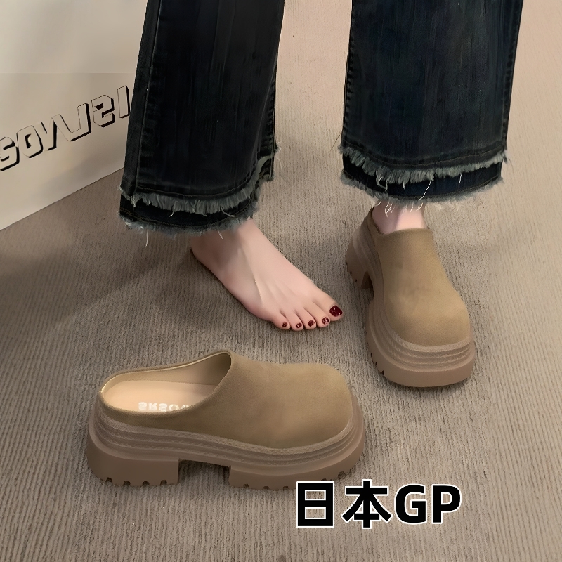 日本GP勃肯包头半拖鞋女外穿2025