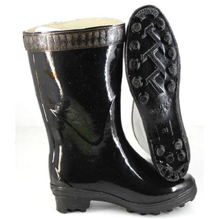 征峰高筒中筒雨鞋套有里布橡胶男女钓鱼雨靴防水劳保水鞋防滑耐磨