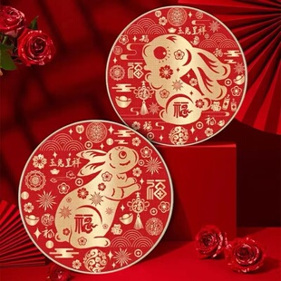 2023兔年玉兔呈祥印花十字绣新款小件线绣客厅餐厅简单新手工自绣