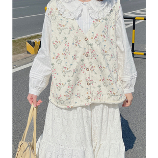 白色打底花边衬衣春 衬衫 踏进银河 日系可爱减龄木耳边娃娃领长袖