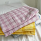 学生宿舍男单人床格子全棉100被单枕套三件套 水洗棉床单单件纯棉