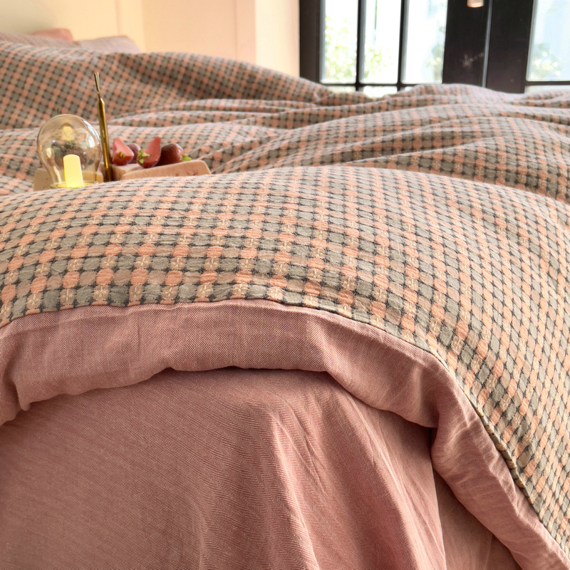 软软糯糯全棉四件套复古少女风