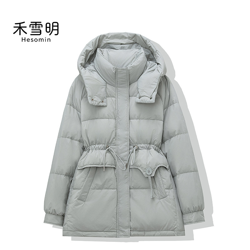 中长款白鸭绒加厚韩版保暖外套
