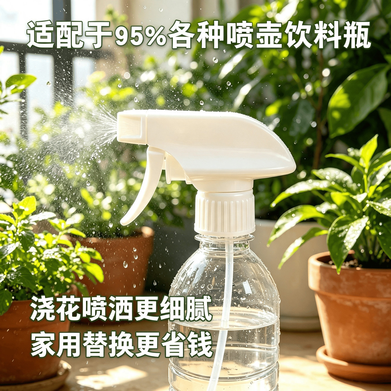 全塑耐酸碱无弹簧84消毒喷头
