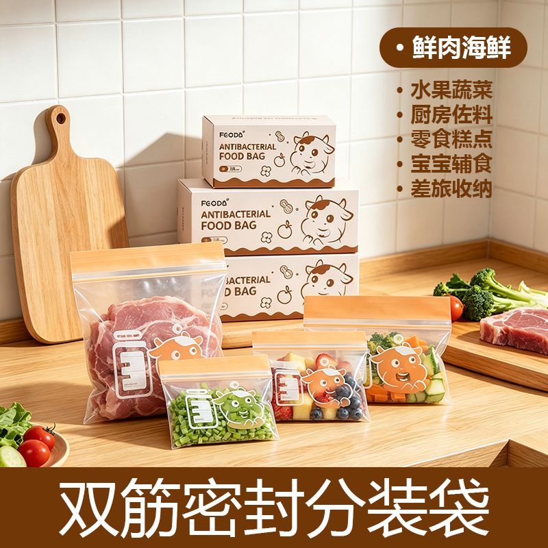 食品级冷冻自封保鲜袋冰箱专用