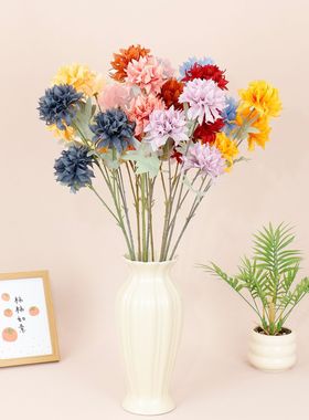 3头水晶刺球 轻奢仿真花拍照道具小摆件产品摄影拍摄装饰家居摆件