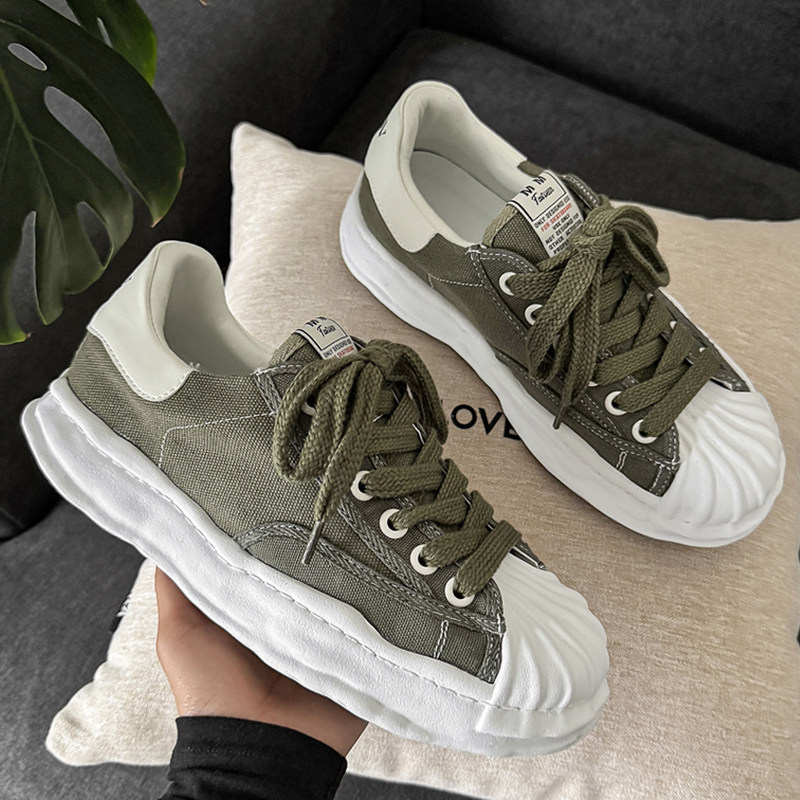 2026春季新款大码男鞋46厚底贝壳头溶解鞋47户外休闲帆布鞋48潮鞋,流行男鞋,休闲板鞋,淘宝优惠券,粉丝福利购,淘宝优惠卷