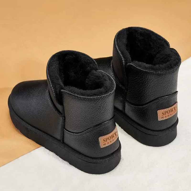 特大码男鞋子45宽楦加厚雪地靴46男士加绒保暖靴子47东北大棉鞋48