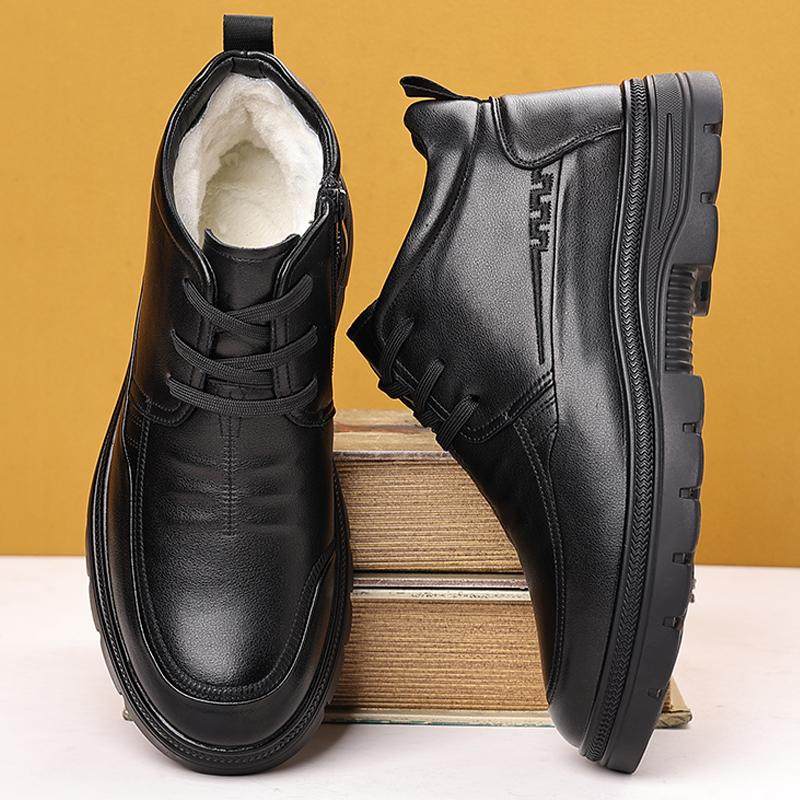 冬季大码男鞋45皮毛一体棉鞋46真皮加厚保暖羊毛皮鞋47高帮靴子48,流行男鞋,休闲皮鞋,淘宝优惠券,粉丝福利购,淘宝优惠卷
