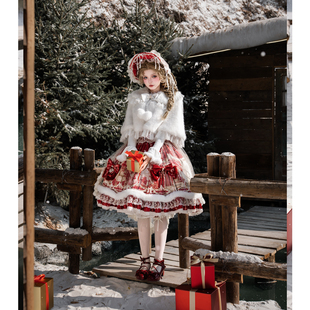 【现货】新年限定 华丽丝绒款JSK独角兽古典Lolita少女原创连衣裙