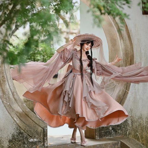 华夏喵少女中华风Lolita连衣裙