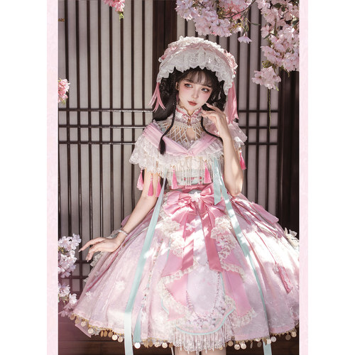 华夏喵中华风LOLITA少女连衣裙