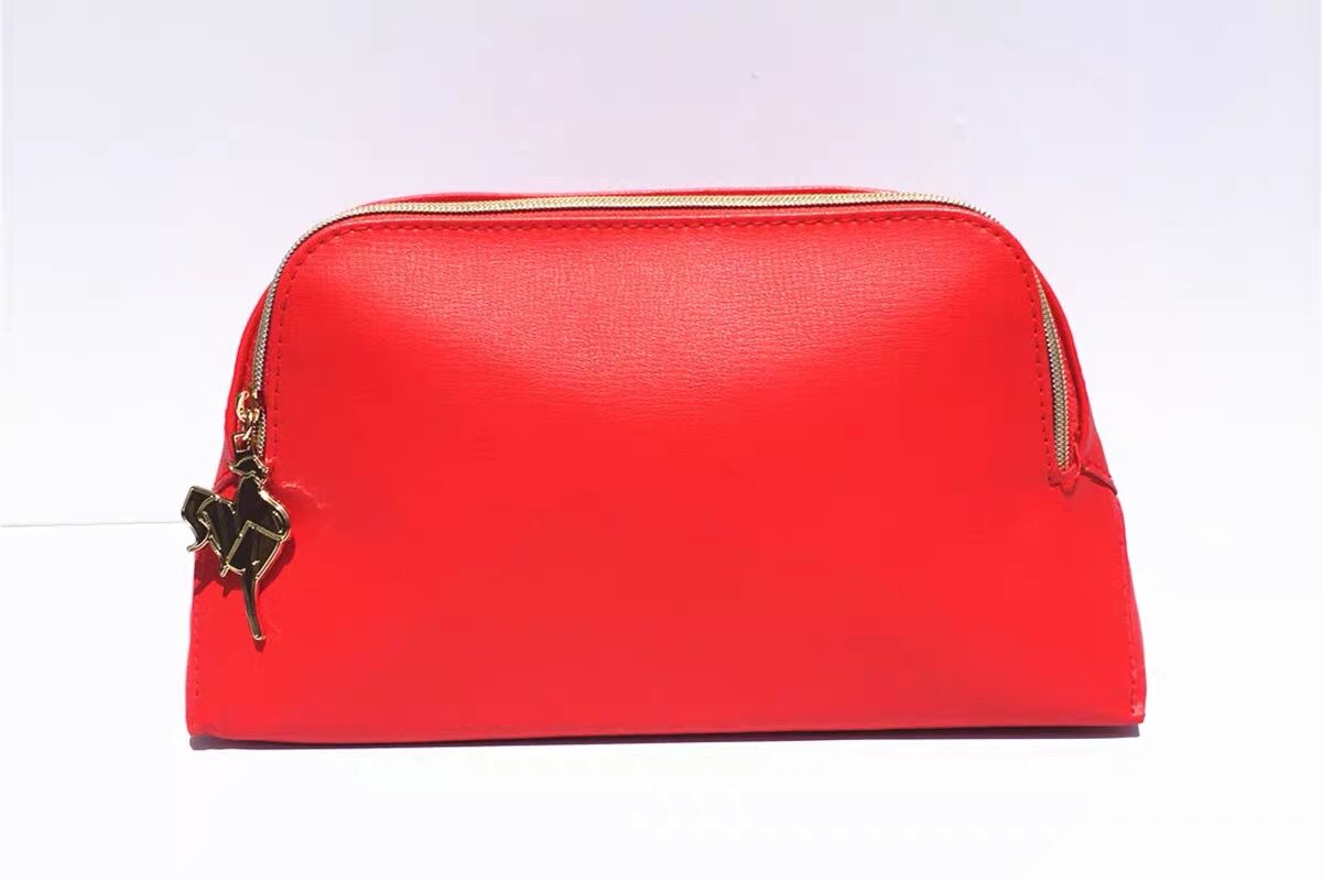 兰蔻化妆红色开运pu化妆包 收纳包女士化妆品大容量专柜赠送