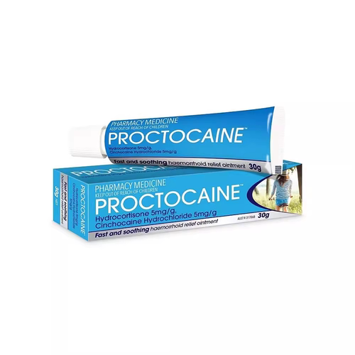 澳大利亚进口Proctocaine痔疮膏便血肛裂缓解红肿内外止痒30gR