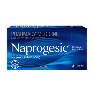 Naprogesic澳洲bayer拜耳痛经小蓝片萘普生生理姨妈痛经止疼药R