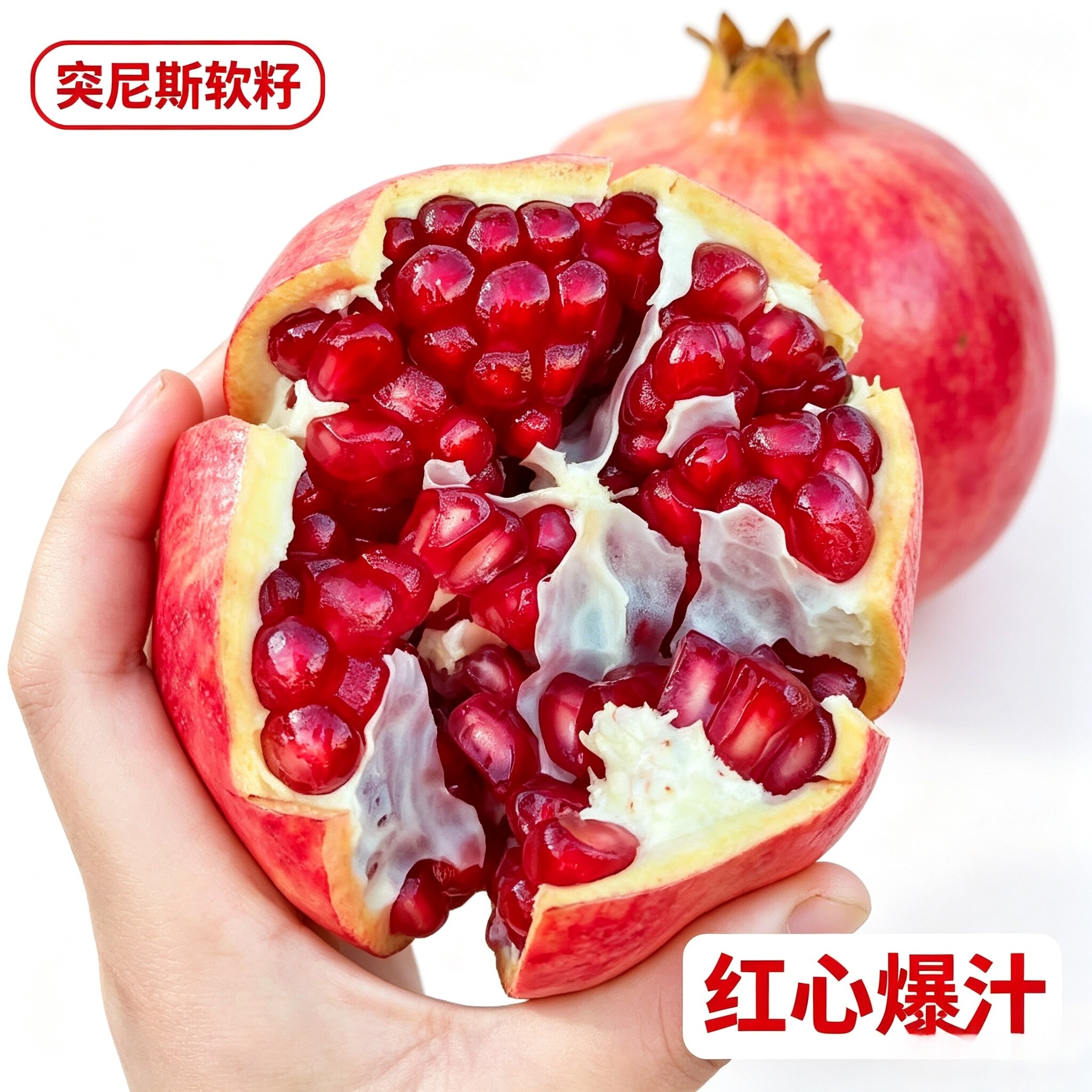 云南软籽石榴红心爆汁现摘现发当季水果特大果整箱家庭装盐水石榴