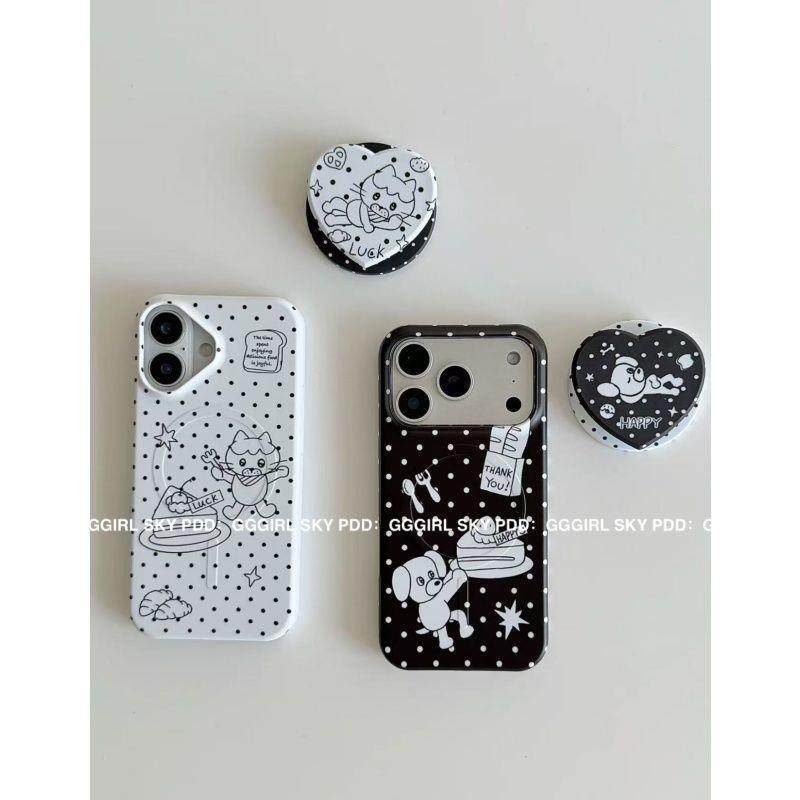 小众波点线条猫咪蛋糕适用iPhone17苹果16手机壳14promax新款13潮,3C数码配件,手机保护套/壳,淘宝优惠券,粉丝福利购,淘宝优惠卷