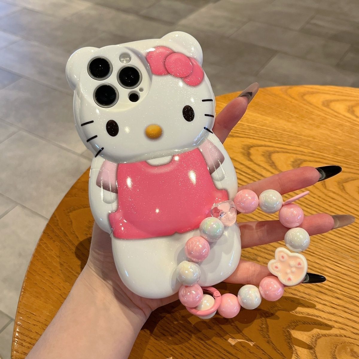 卡通立体kt猫适用于苹果16promax手机壳iphone15Promax新款14pro小众13/12/11